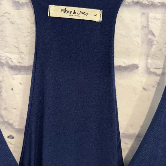 Mikey & Joey Navy Blue Sleeveless TieDye Maxi Dress Size‎ Medium NWT - Picture 4 of 7
